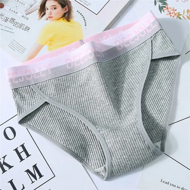 16 Colors Panties for women cotton underwear letters sexy lingerie female casual briefs ladies underpants girl plus size panty