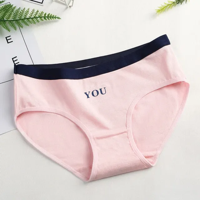 1pcs Women Stripe Briefs Cotton Sexy Panties Underwear Oversize Ladies Cartoon Cute Soft Kawaii Cute Plus Size XL/XXL Panty 20