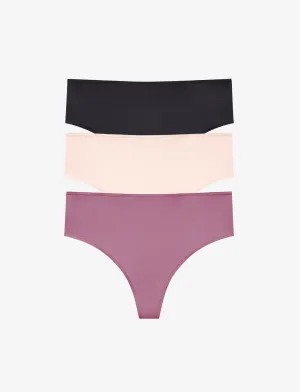 24/7 Classic High Waist Thong 3 Pack Box