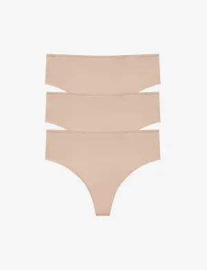 24/7 Classic High Waist Thong 3 Pack Box