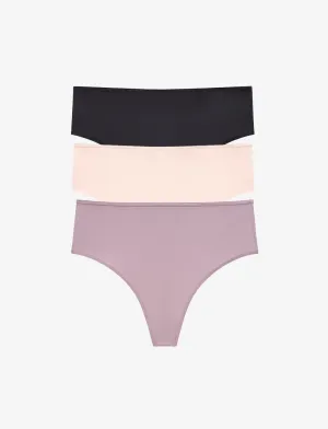 24/7 Classic High Waist Thong 3 Pack Box
