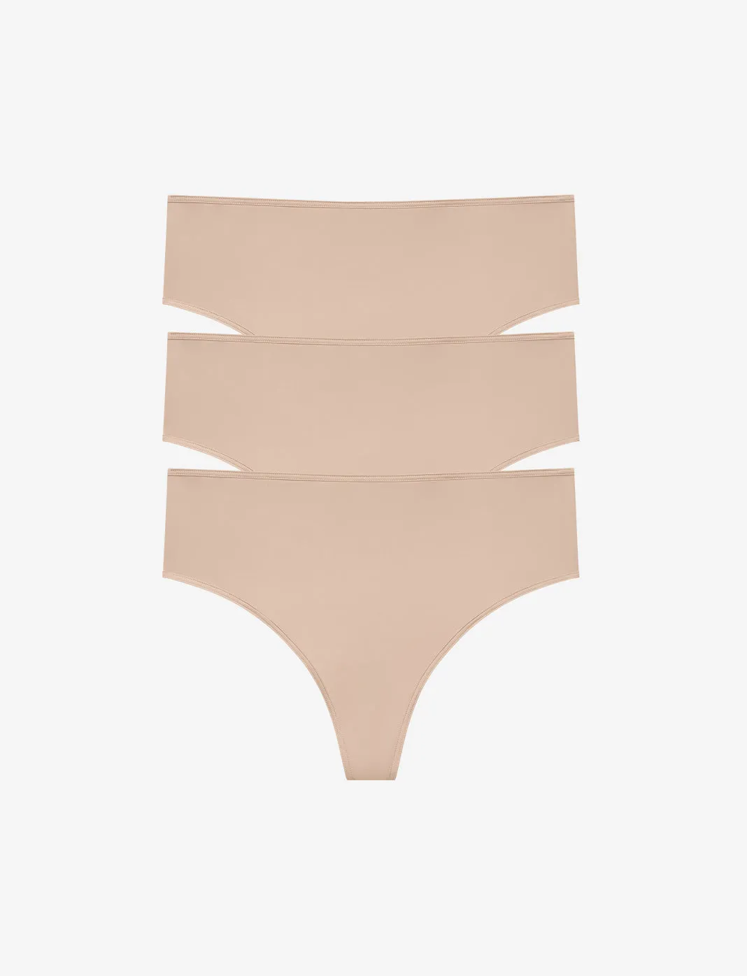 24/7 Classic High Waist Thong 3 Pack Box