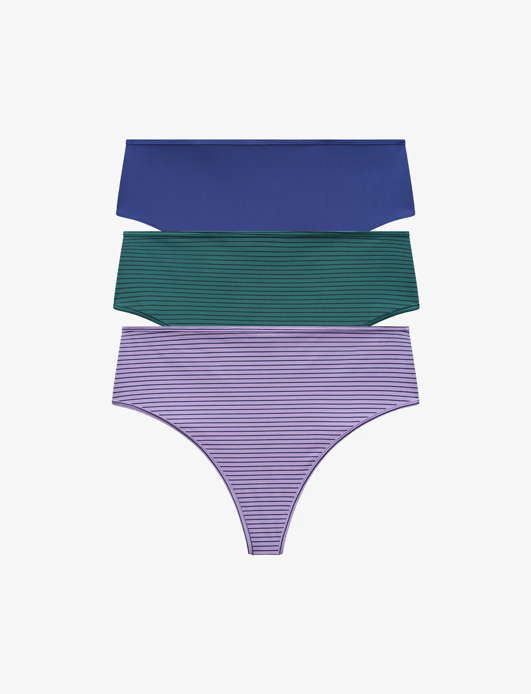 24/7 Classic High Waist Thong 3 Pack Box