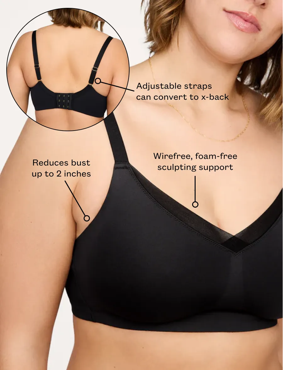 24/7 Classic Wireless Crossover Minimizer Bra