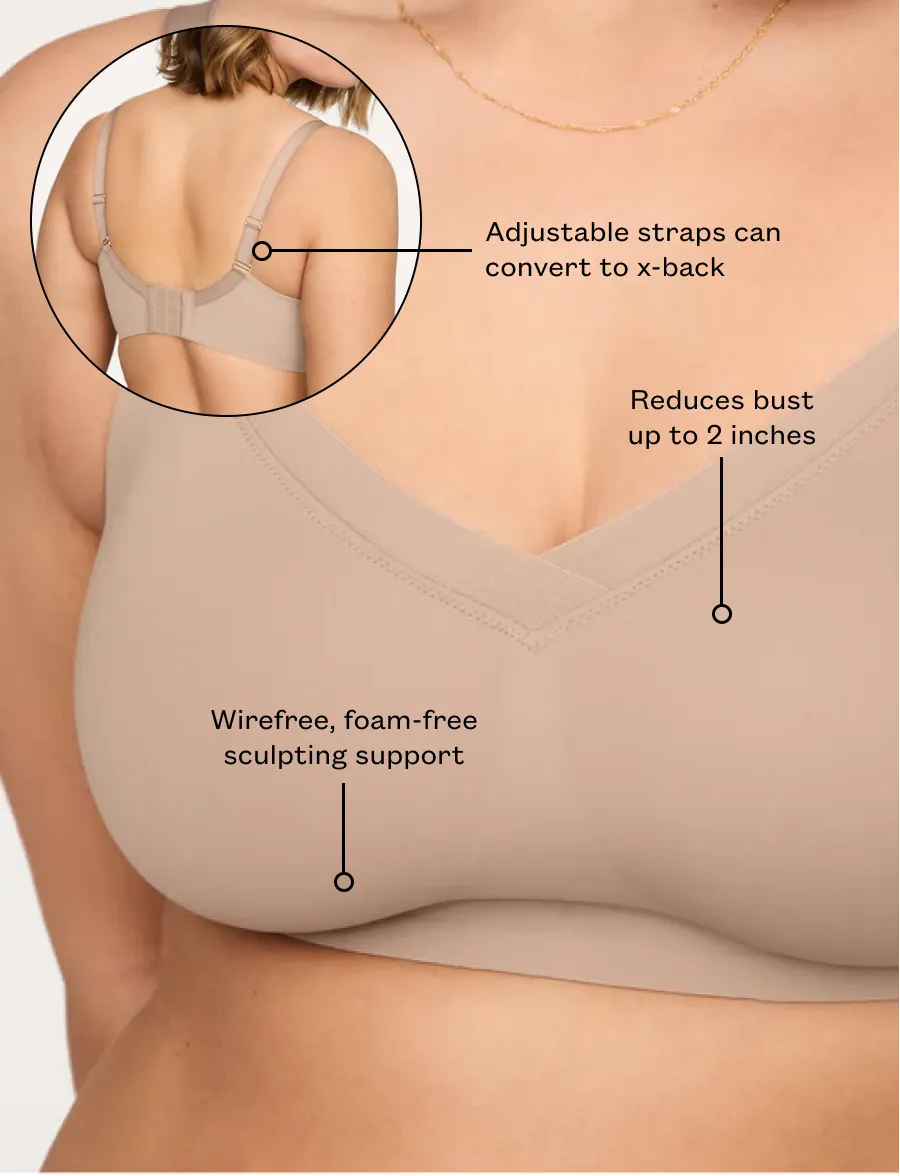 24/7 Classic Wireless Crossover Minimizer Bra