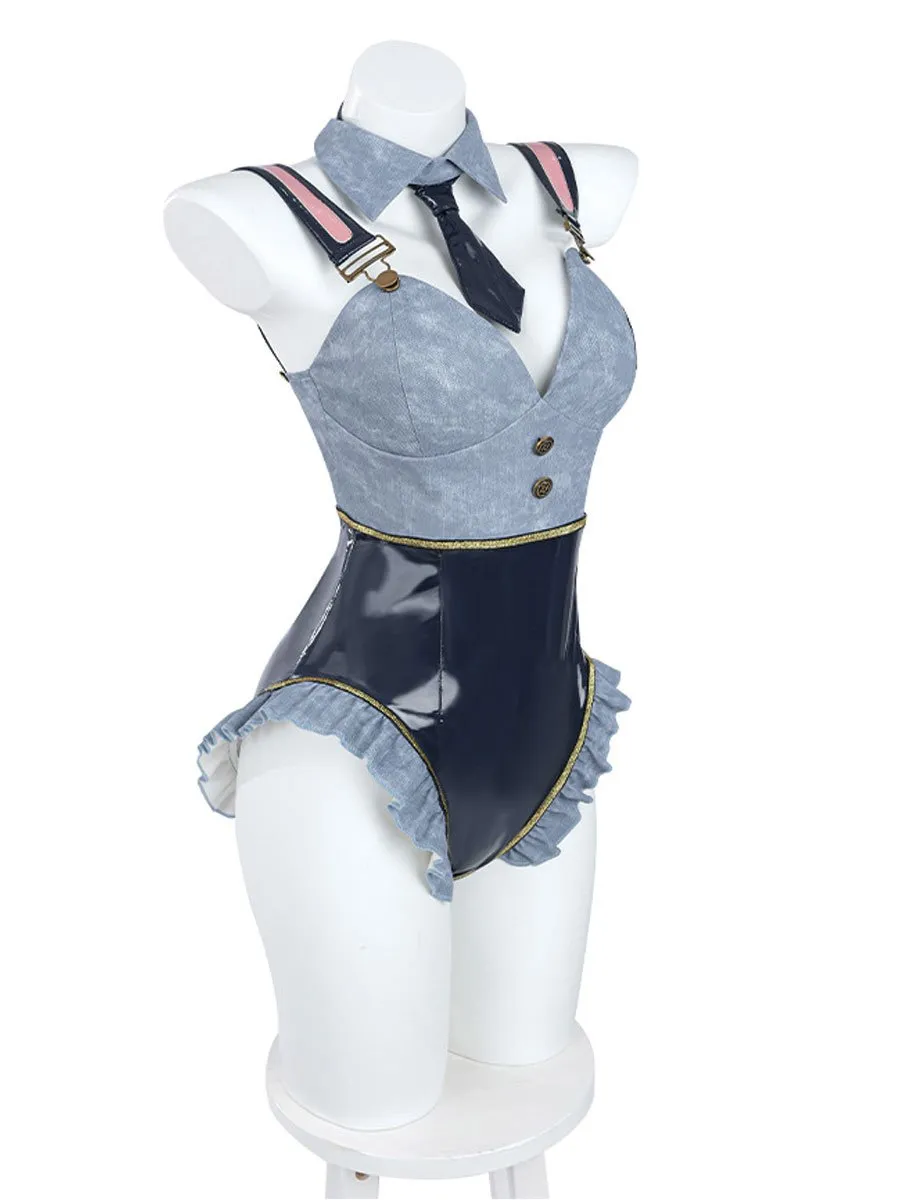 Anime Latex Bunny Bodysuit