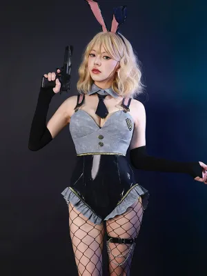 Anime Latex Bunny Bodysuit