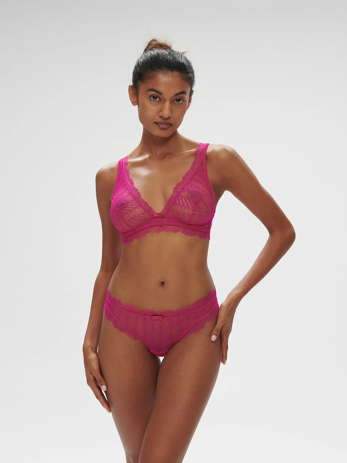 Canope Bralette - Hibiscus Pink