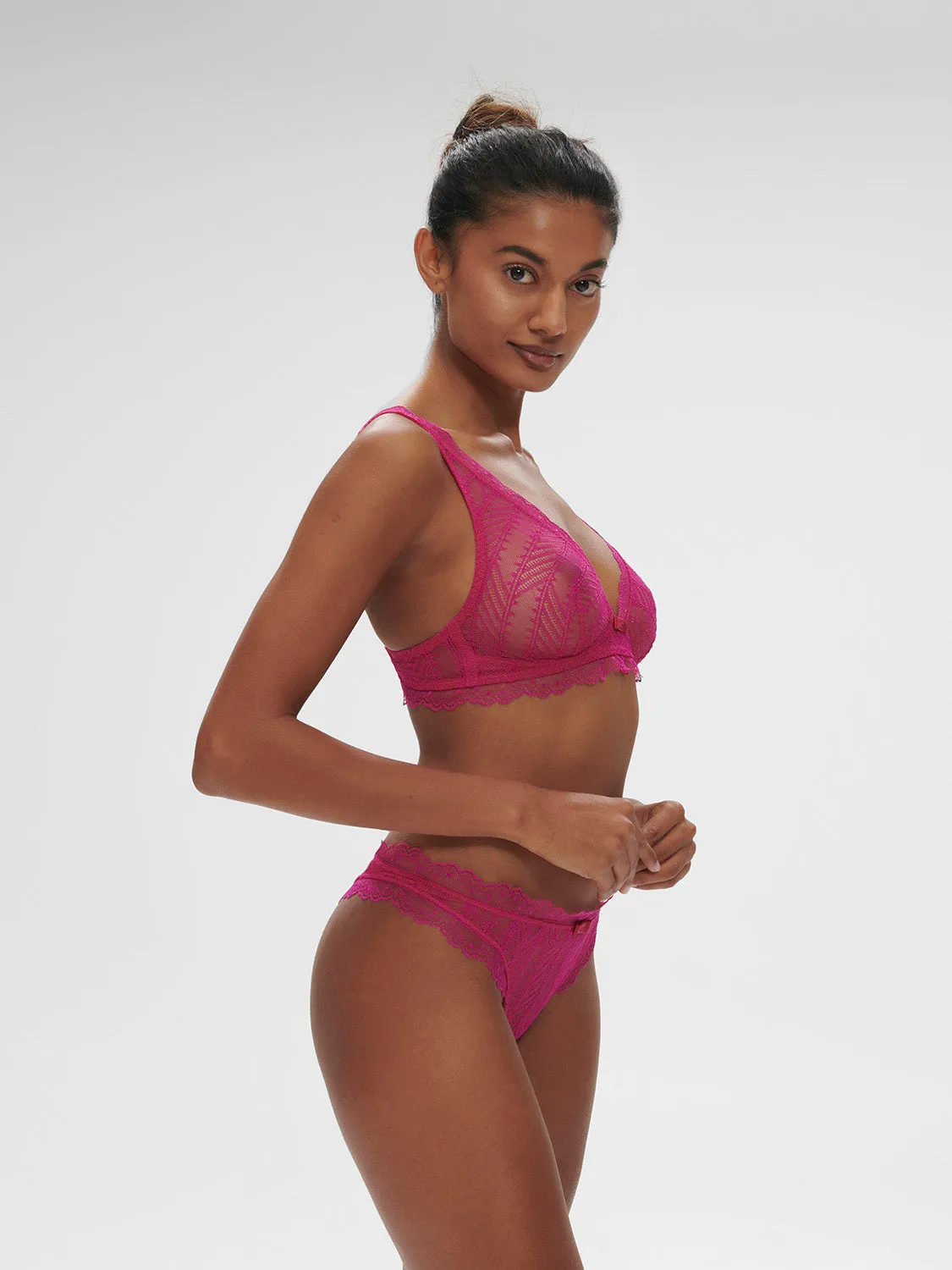 Canope Bralette - Hibiscus Pink