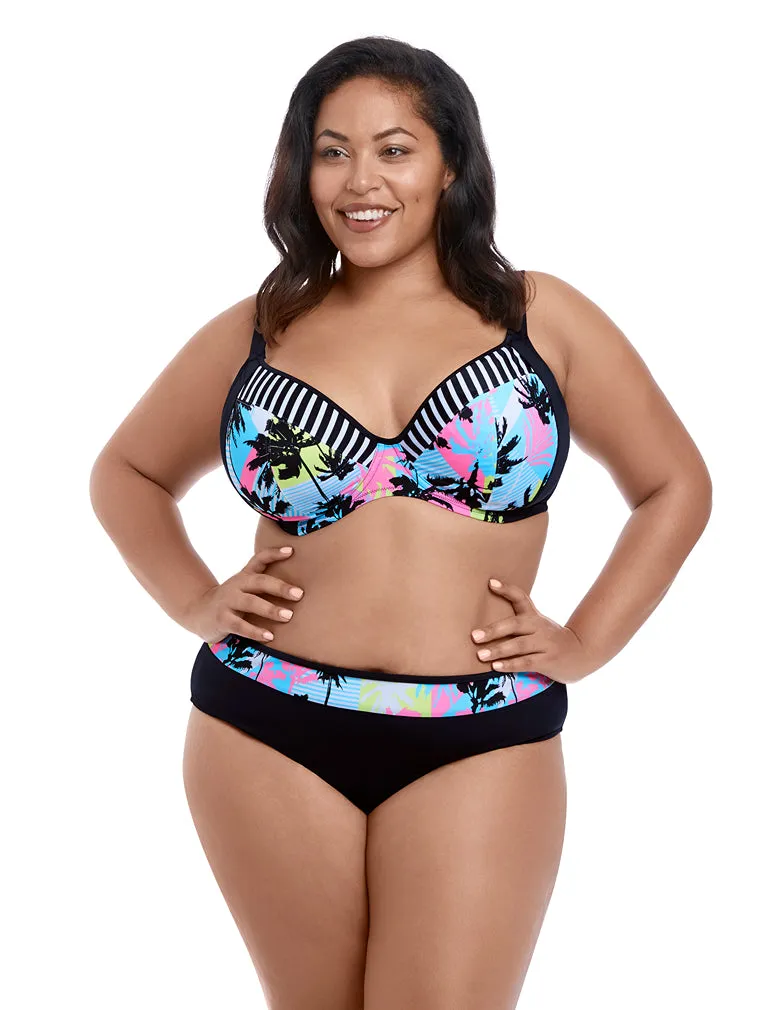 Elomi Women Malibu Days ES7634 Black Bikini Swim Brief