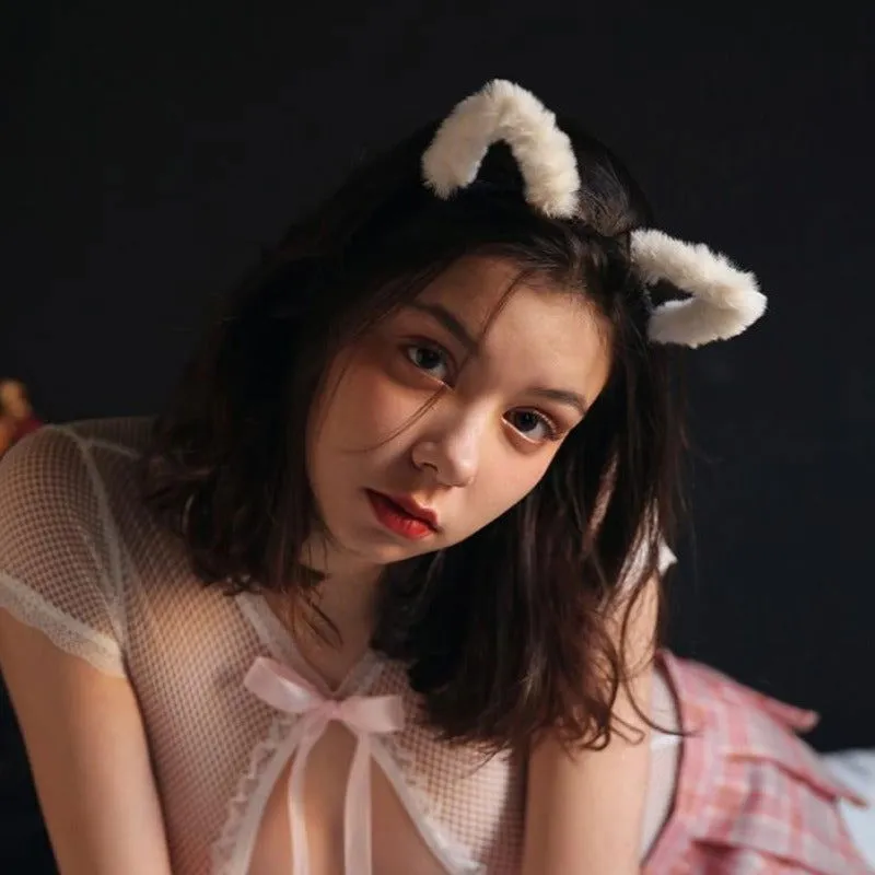 Fur Cat Ear Accessory For Role Play