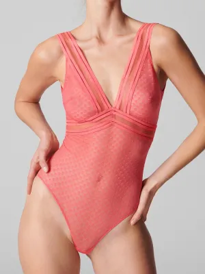 Iris Bodysuit - Papaya