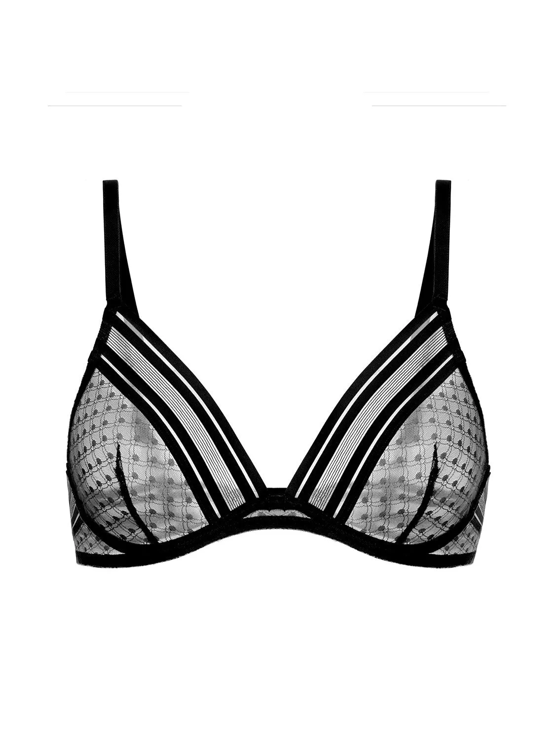 Iris Underwire Plunge - Black