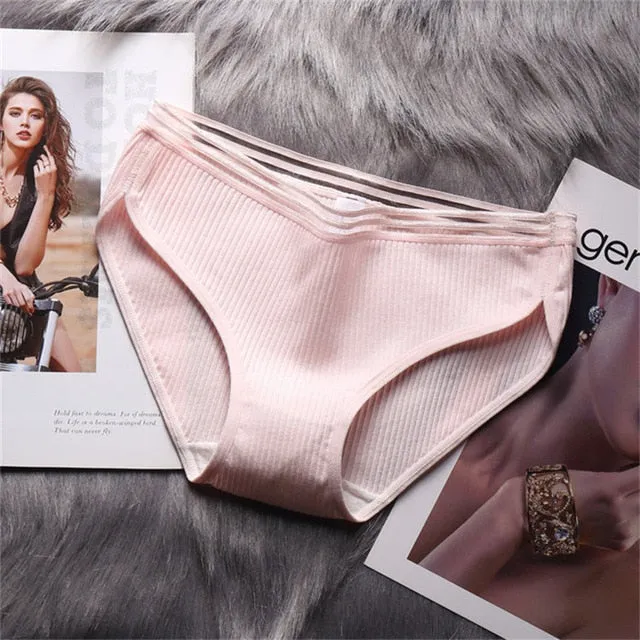 M-4XL Women's panties 2019 cotton solid color gril briefs sexy lingerie female casual underwear ladies underpants women intimate