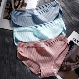 M-4XL Women's panties 2019 cotton solid color gril briefs sexy lingerie female casual underwear ladies underpants women intimate