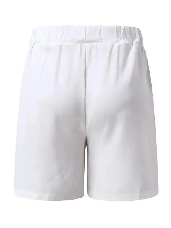 Men Relaxed Casual Linen Shorts Set