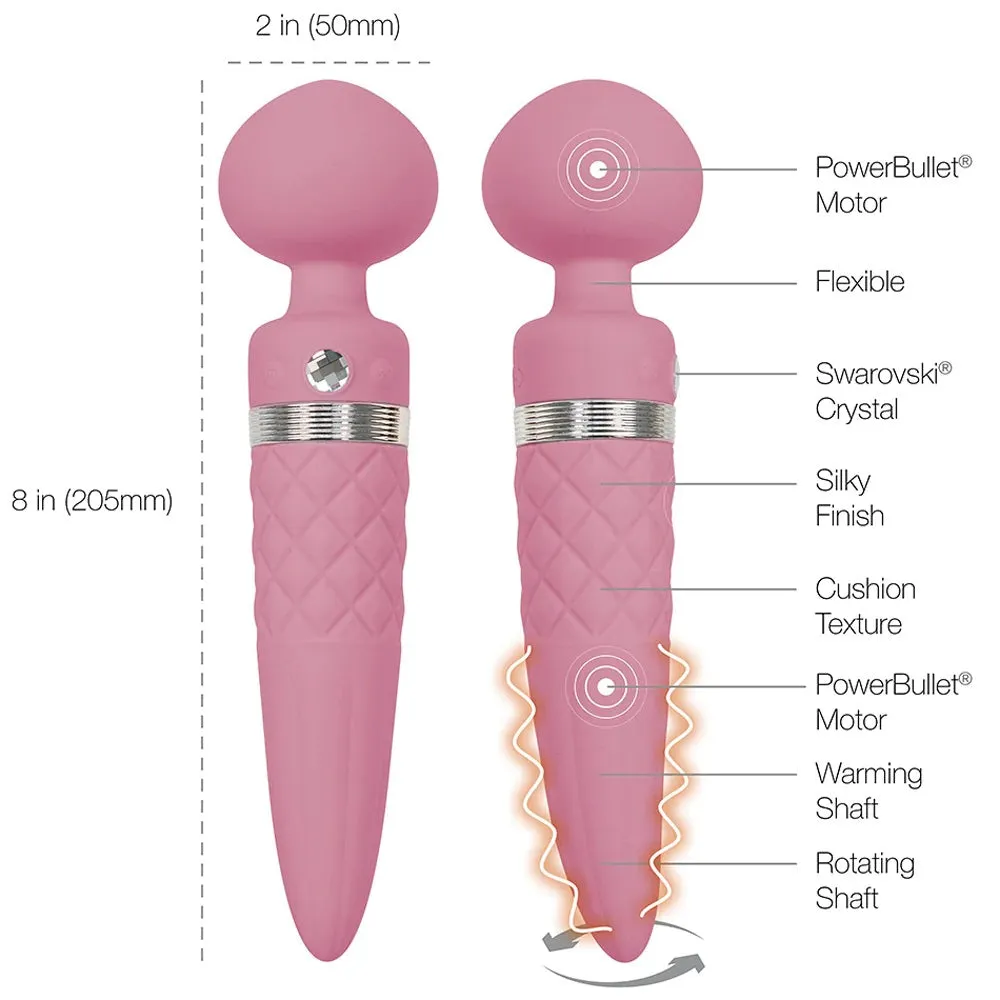 Pillow Talk Sultry Dual Ended Vibrator Warming Massager Wand Clitoral Stimulator