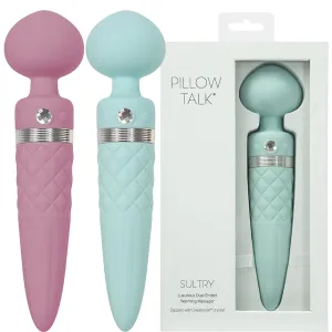 Pillow Talk Sultry Dual Ended Vibrator Warming Massager Wand Clitoral Stimulator