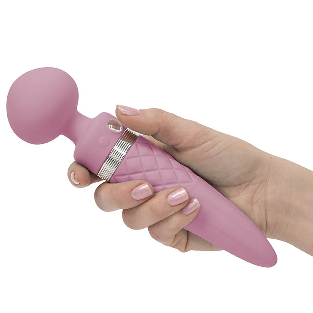 Pillow Talk Sultry Dual Ended Vibrator Warming Massager Wand Clitoral Stimulator