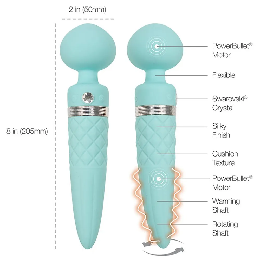 Pillow Talk Sultry Dual Ended Vibrator Warming Massager Wand Clitoral Stimulator