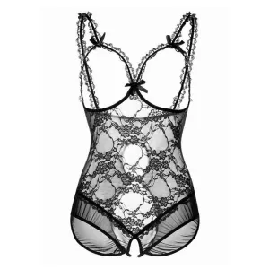 Plus Size S M L XL 2XL 3XL Open Bra Open Crotch Women Lace Sexy Lingerie Hot Transparent Babydoll Dress Erotic Costumes Nuisette