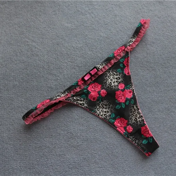 Voplidia Summer Panties Underwear Women Plus Size Sexy Lingerie Panty Thongs and G String Tanga T-back Seamless String PM019