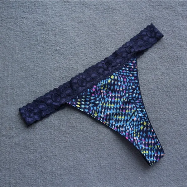Voplidia Summer Panties Underwear Women Plus Size Sexy Lingerie Panty Thongs and G String Tanga T-back Seamless String PM019