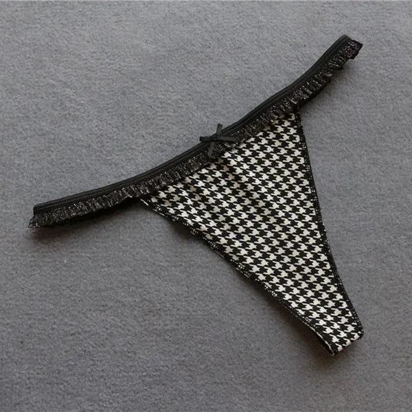 Voplidia Summer Panties Underwear Women Plus Size Sexy Lingerie Panty Thongs and G String Tanga T-back Seamless String PM019