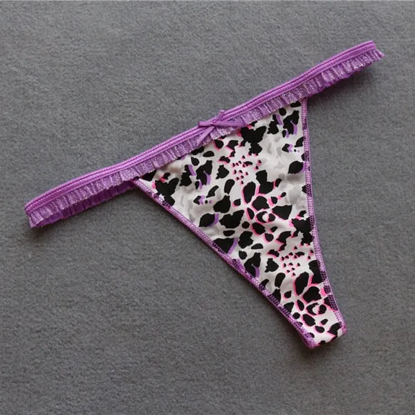 Voplidia Summer Panties Underwear Women Plus Size Sexy Lingerie Panty Thongs and G String Tanga T-back Seamless String PM019