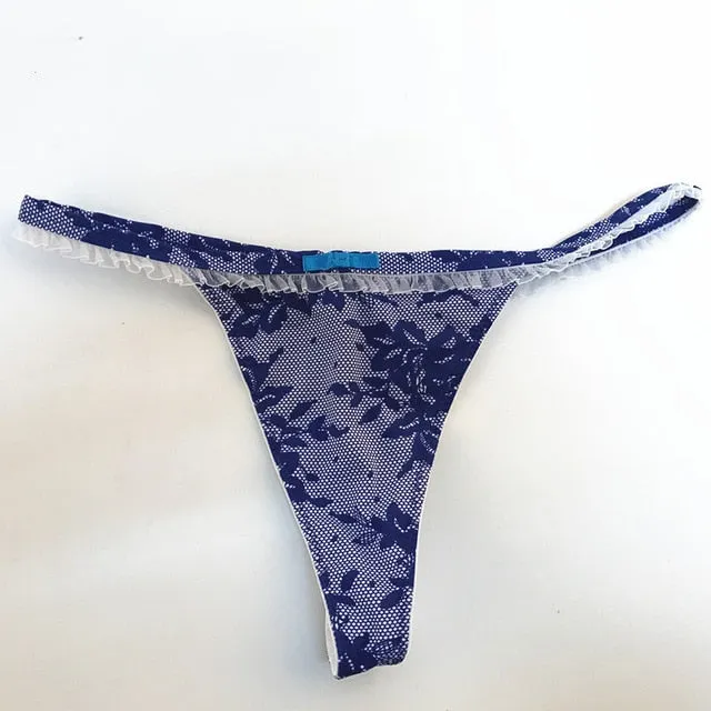 Voplidia Summer Panties Underwear Women Plus Size Sexy Lingerie Panty Thongs and G String Tanga T-back Seamless String PM019
