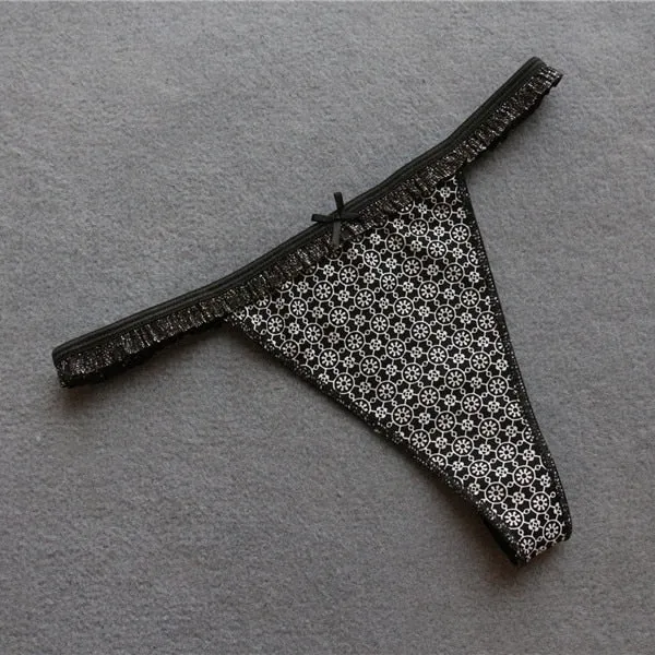 Voplidia Summer Panties Underwear Women Plus Size Sexy Lingerie Panty Thongs and G String Tanga T-back Seamless String PM019