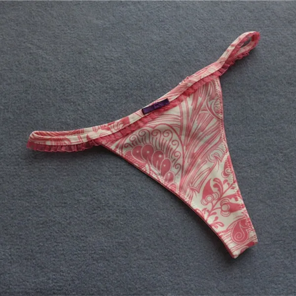 Voplidia Summer Panties Underwear Women Plus Size Sexy Lingerie Panty Thongs and G String Tanga T-back Seamless String PM019