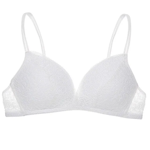 Women Bra Sexy Lace Bralette Floral Wireless Bra Female Underwear A B Cup Sexy Lingerie Soft Solid Color Bras 32-38 Brassiere