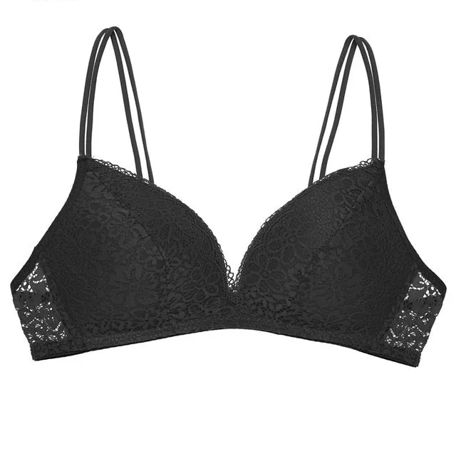 Women Bra Sexy Lace Bralette Floral Wireless Bra Female Underwear A B Cup Sexy Lingerie Soft Solid Color Bras 32-38 Brassiere