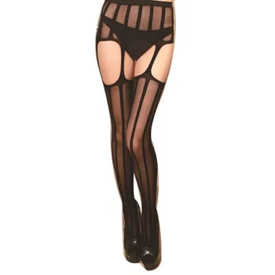 Women Sexy Lingerie Hot Erotic Style Pantyhose Mesh Fishnet Open Pantyhose Lace Babydoll Stockings Thigh Sheer Tights Pantyhose