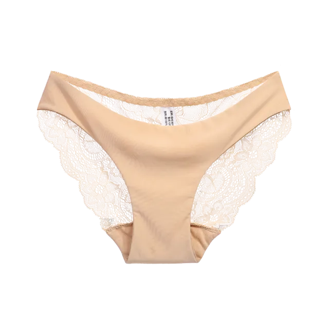 Women's Sexy Lace Panties Seamless Cotton Breathable Panty Briefs Plus Size Sexy Lingerie Fashion Low Waist underwear intimates