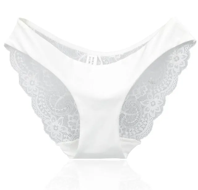 Women's Sexy Lace Panties Seamless Cotton Breathable Panty Briefs Plus Size Sexy Lingerie Fashion Low Waist underwear intimates